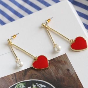 ❤️Last pair❤️ Super Cute Red Heart Earrings